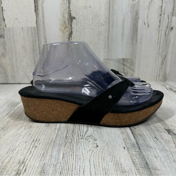 UGG Women's Azure Wedge Platform Thong Slide Sandals #133 - Picture 5 of 12